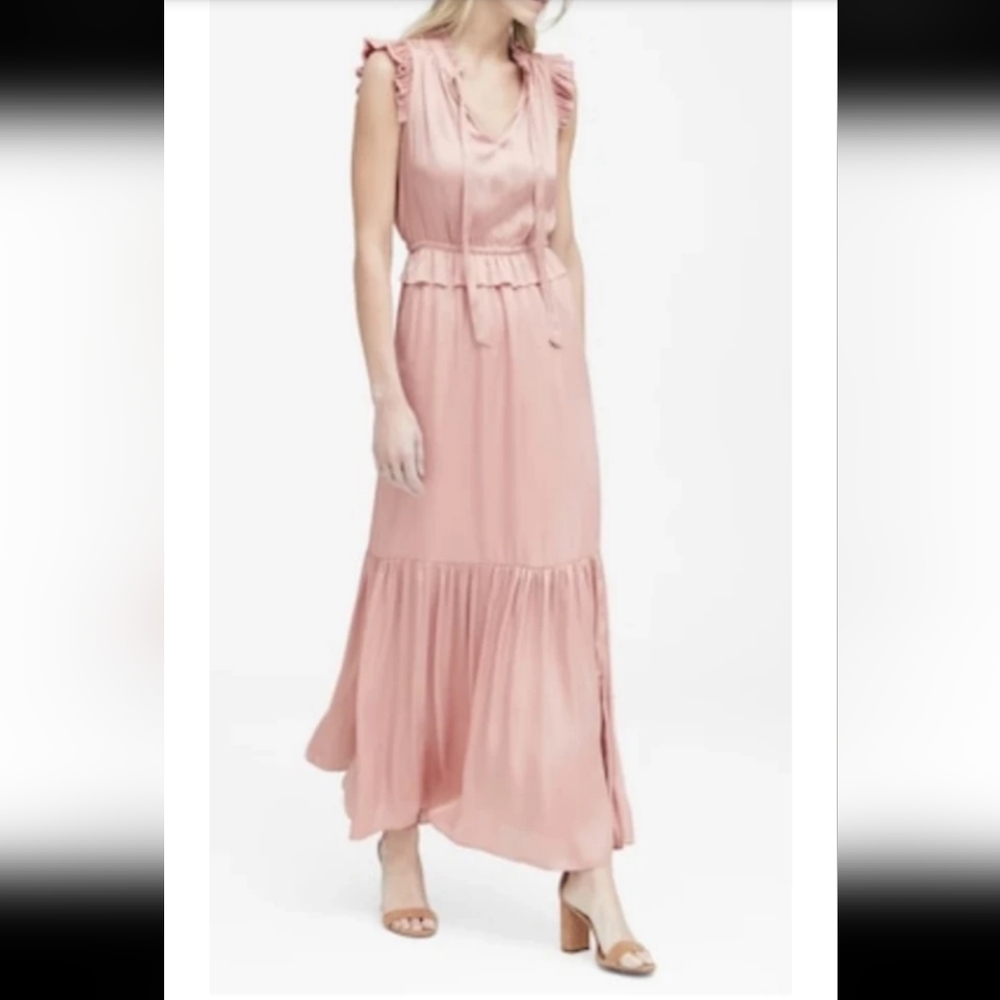 Banana Republic Pink Maxi Dress